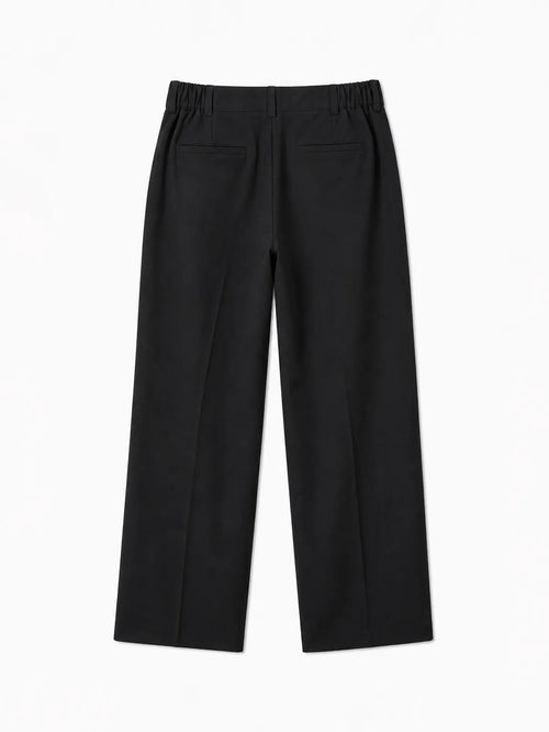 Black Pleated Trousers