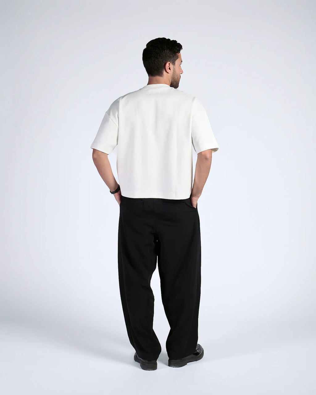 Black Pleated Trousers