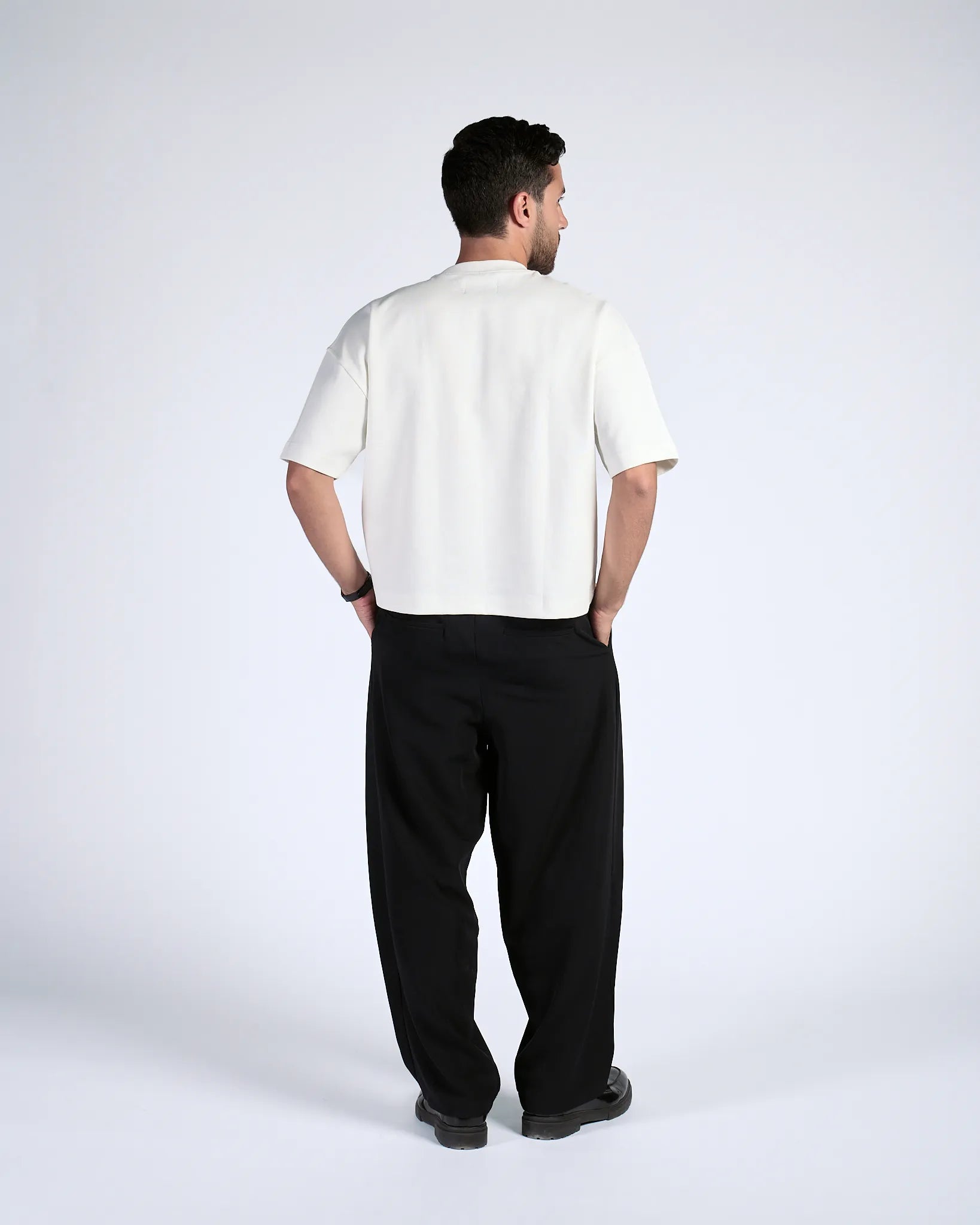 Black Pleated Trousers
