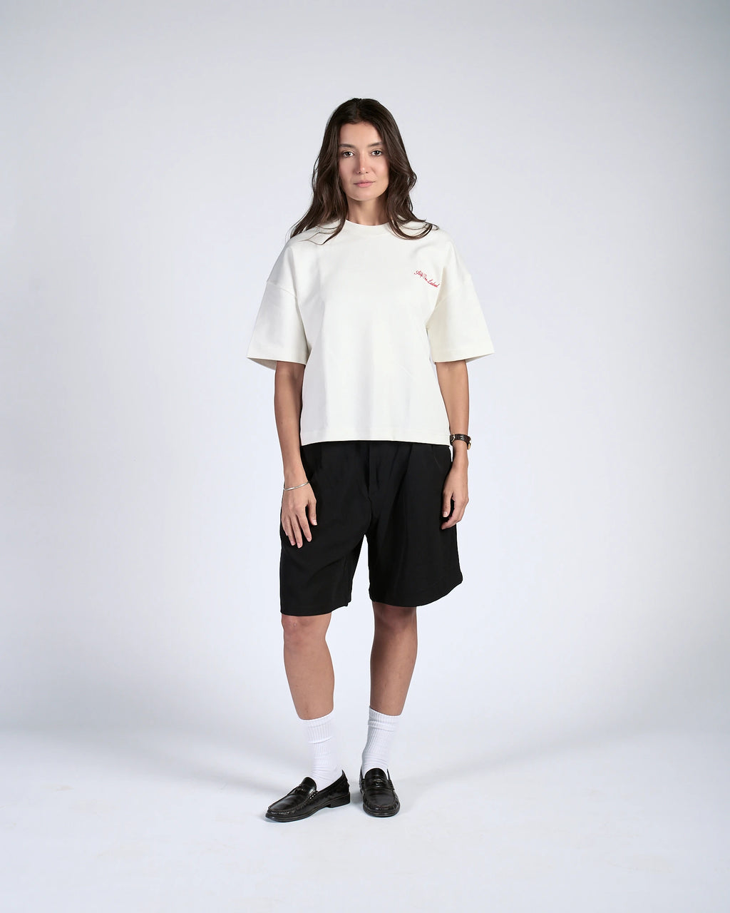 Black Pleated Shorts