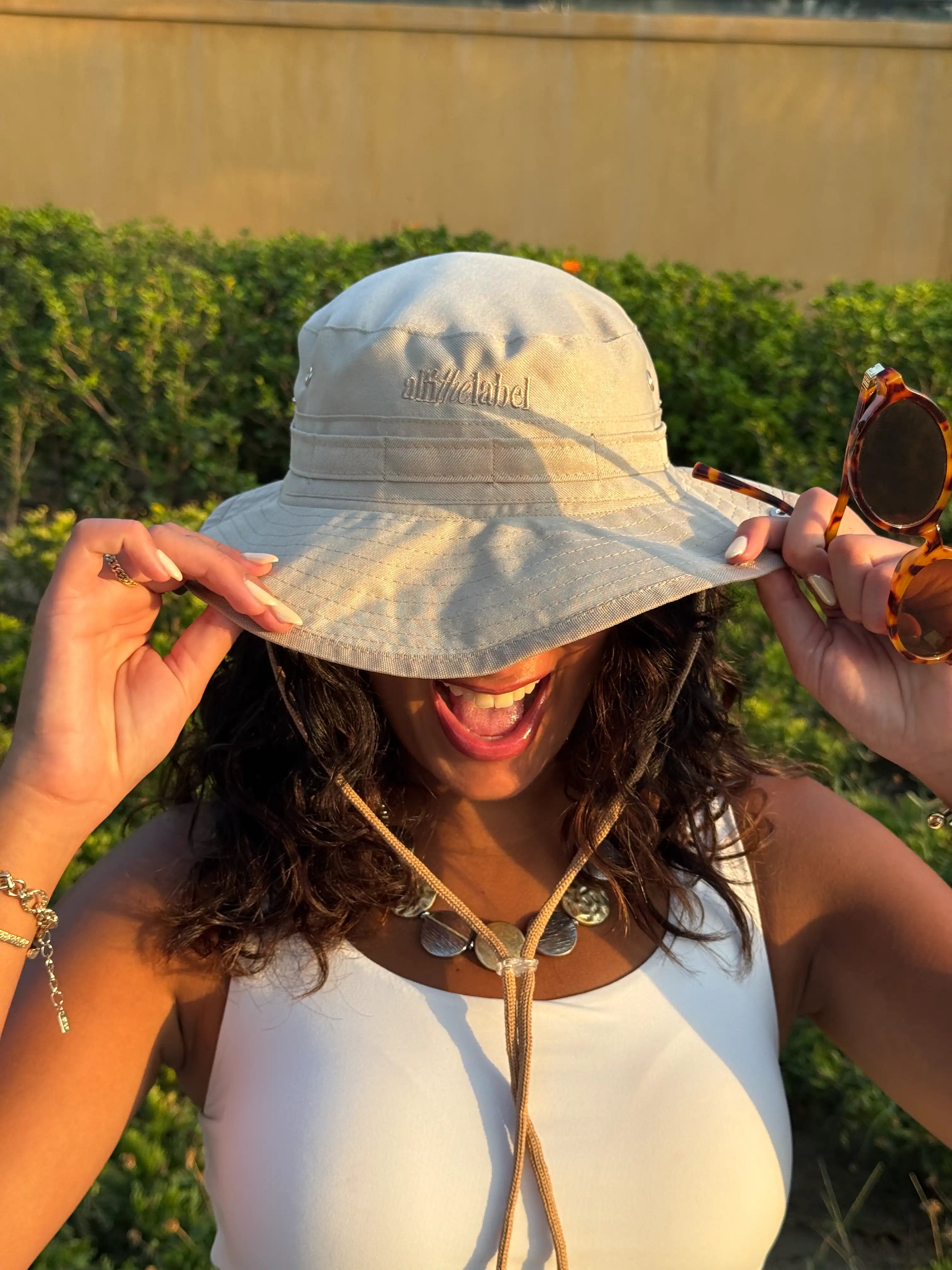 Beige Fisherman Hat