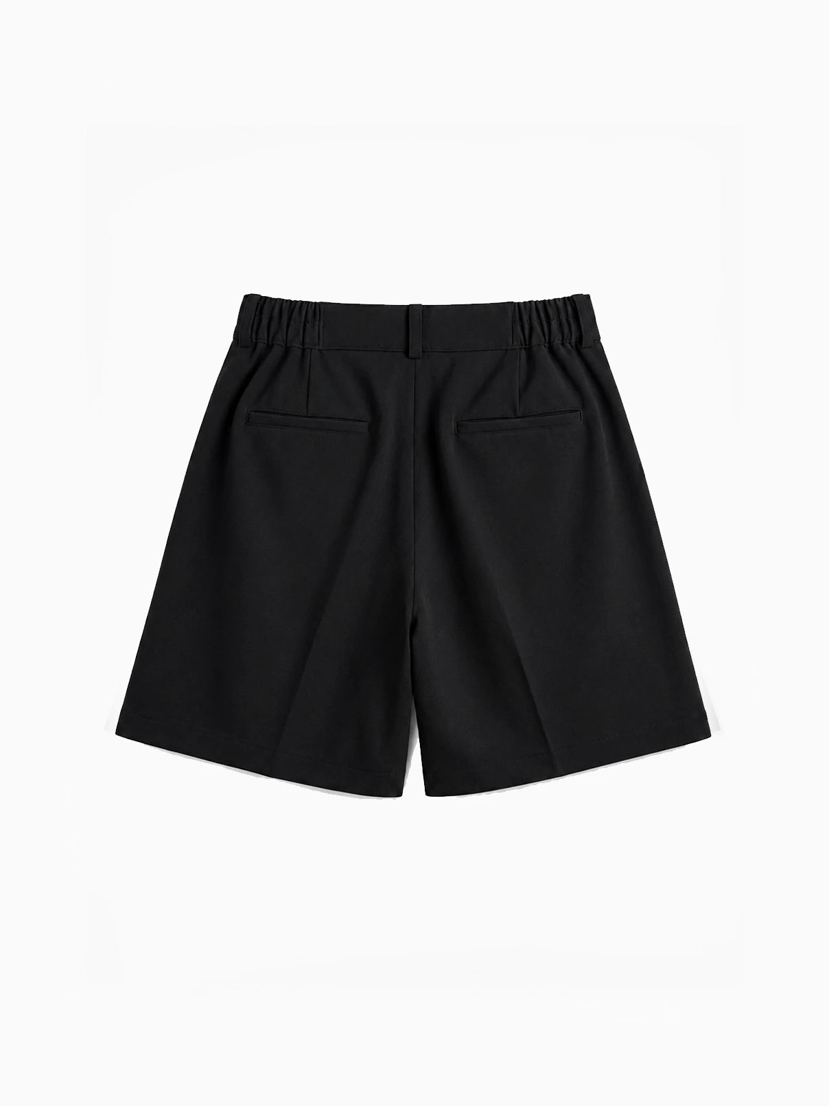 Black Pleated Shorts