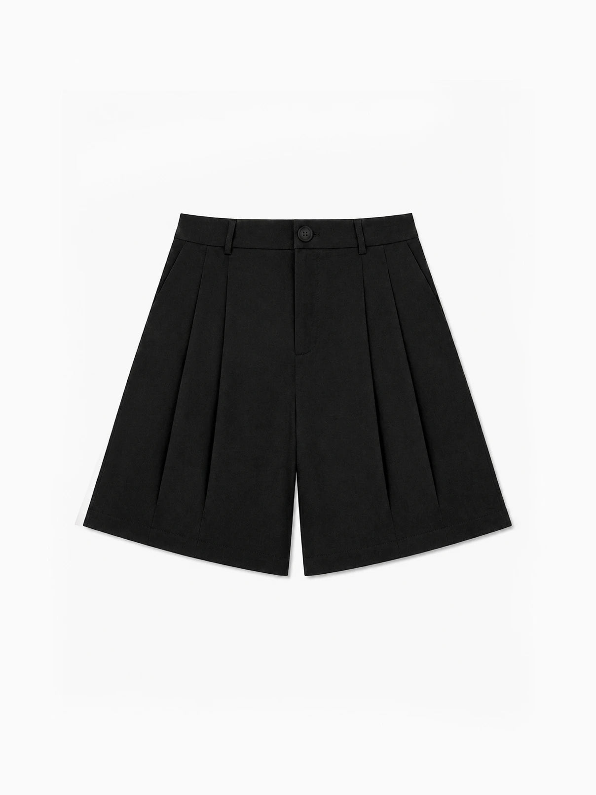 Black Pleated Shorts