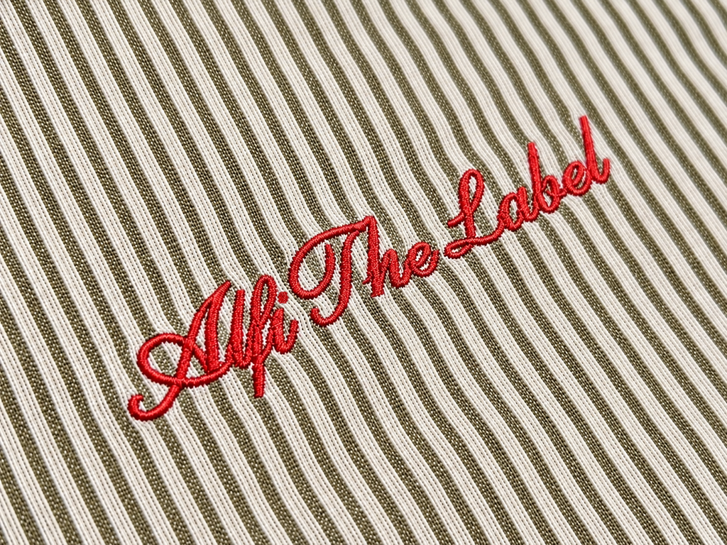 Boxy Olive Pinstripe Shirt
