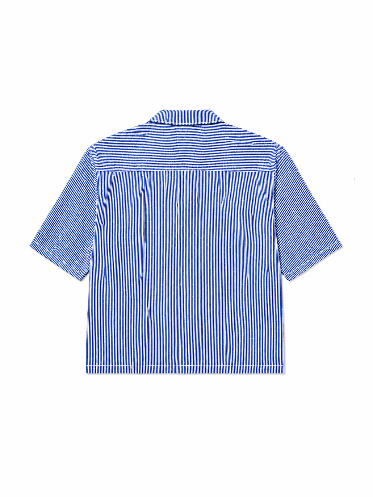 Boxy Blue Pinstripe Shirt
